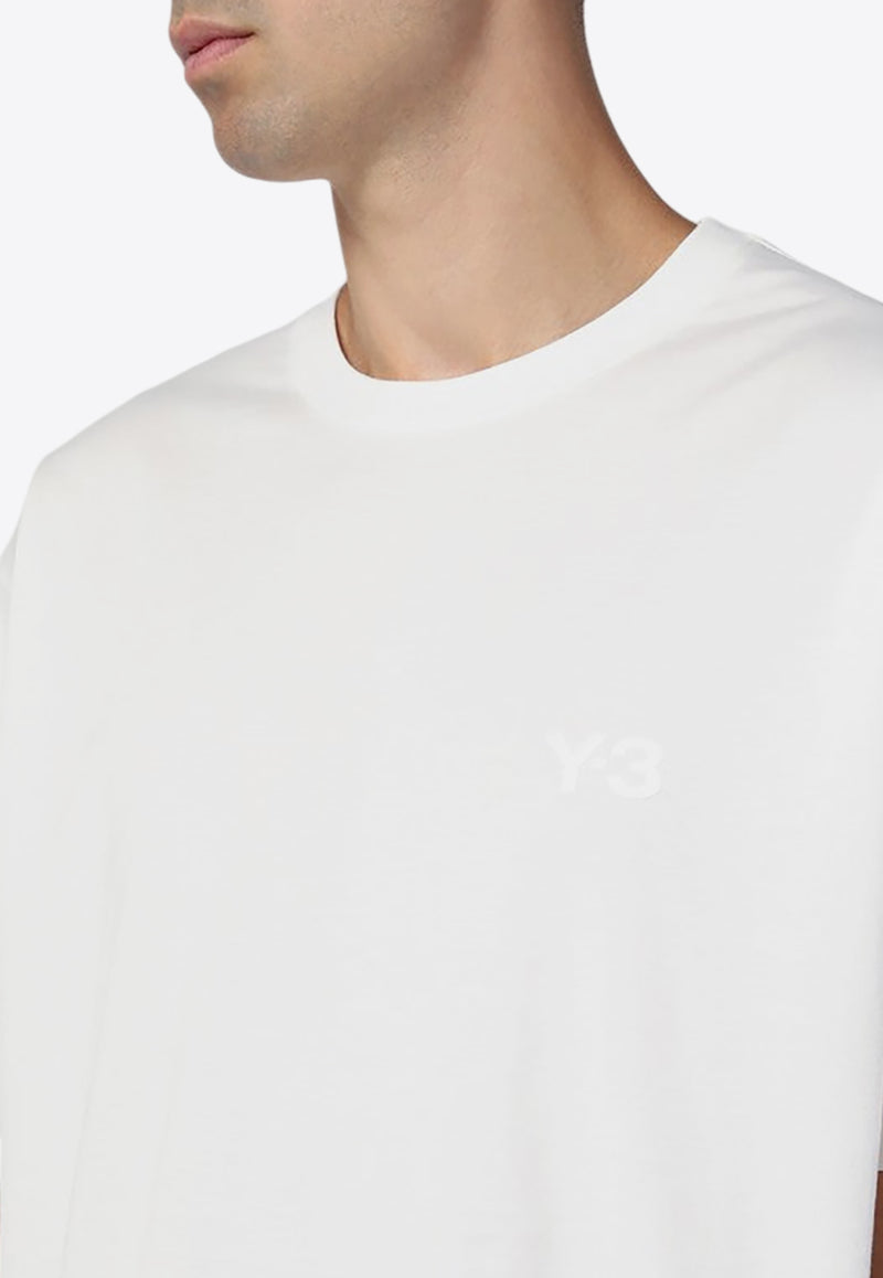 Y-3 Logo Print Crewneck T-shirt White JD9829CO/P_ADIDY-WHT