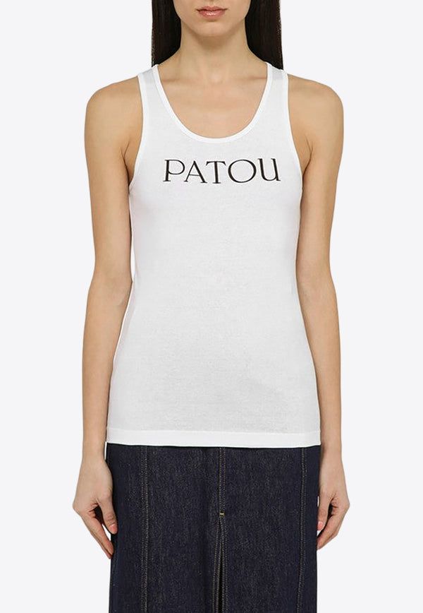 Patou Logo Print Tank Top White JE0159994CO/O_PATOU-001W