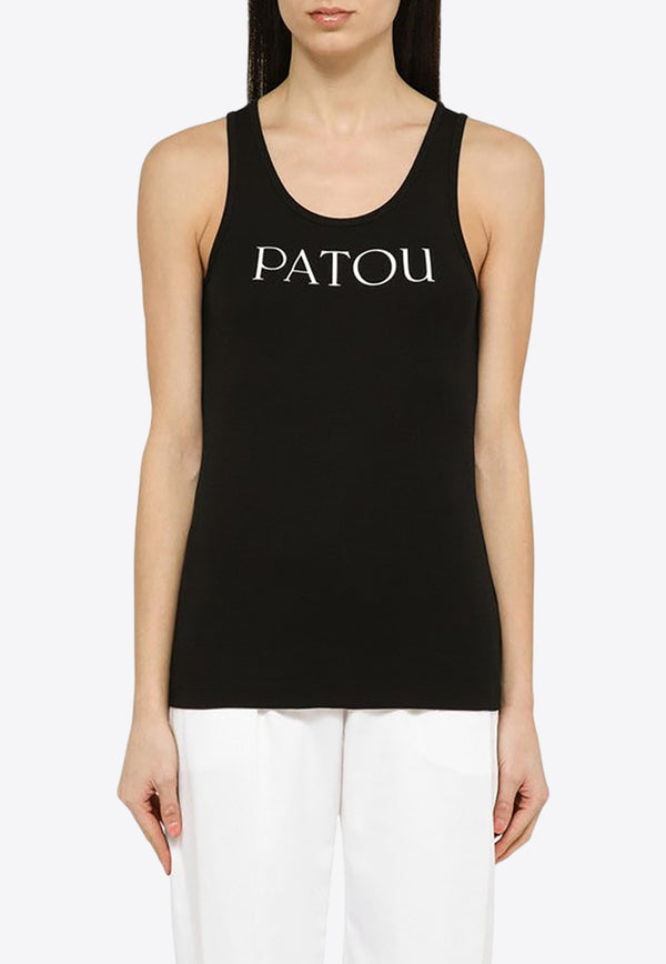 Patou Logo Print Tank Top Black JE0159994CO/O_PATOU-999B