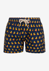 MC2 Saint Barth Kids Boys Jean Ducklings Print Swim Shorts Navy JEA000402678H/Q_MC2-61