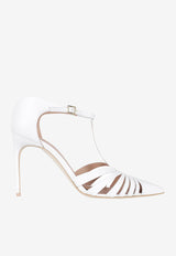 Malone Souliers Jennifer 90 Leather Mules JENNIFER 90-4 WHITE