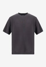 Herno Knit-Effect Crewneck T-shirt Gray JG000206U_GREY
