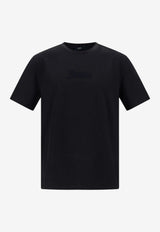Herno Knit-Effect Short-Sleeved T-shirt Navy JG000239U_NAVY