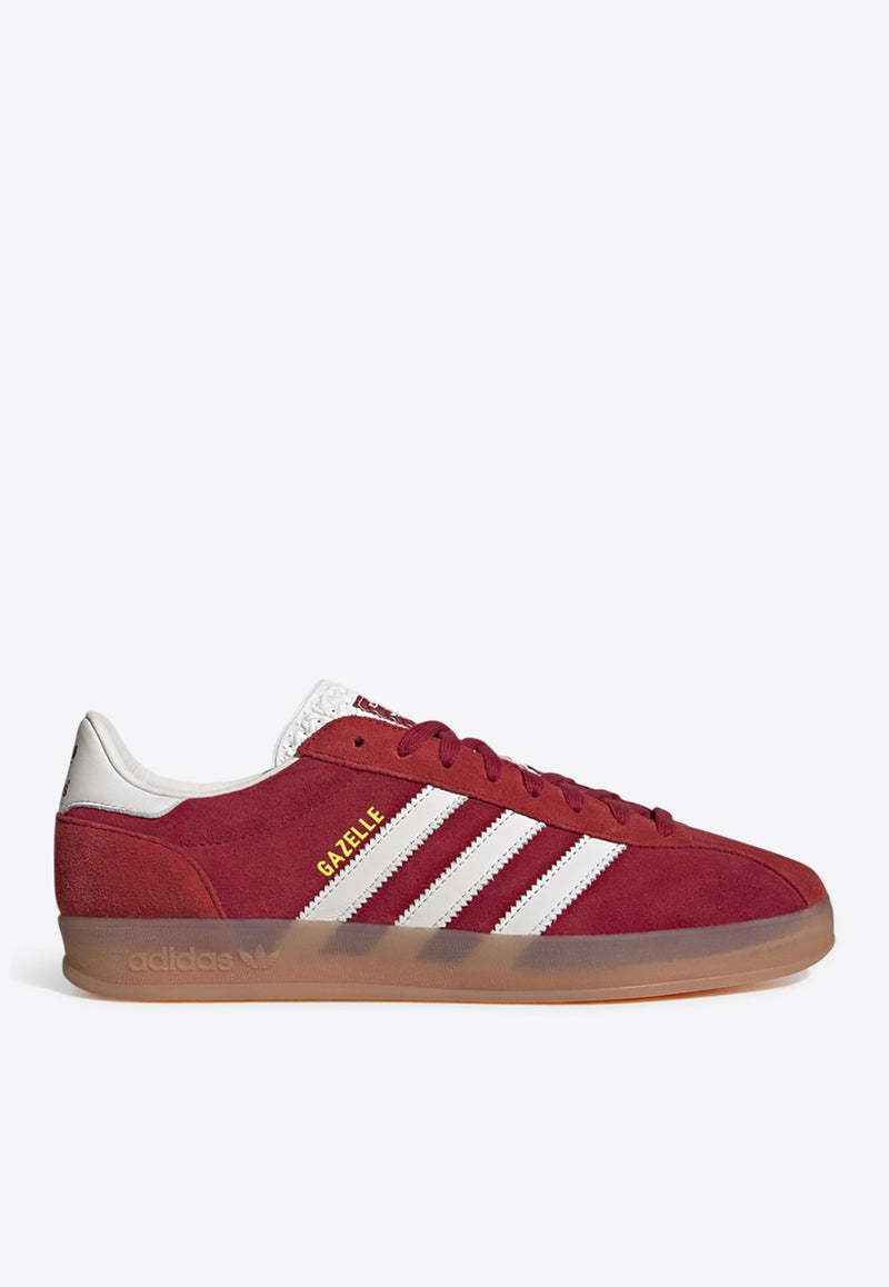 Adidas Originals Gazelle Indoor Suede Low-Top Sneakers Red JH5431SUE/Q_ADIDS-TV