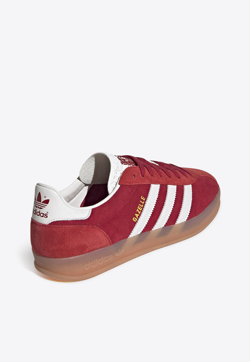 Adidas Originals Gazelle Indoor Suede Low-Top Sneakers Red JH5431SUE/Q_ADIDS-TV