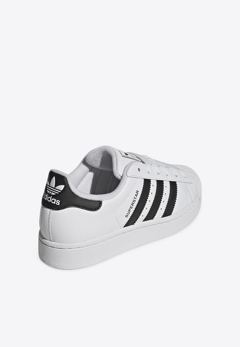 Adidas Kids Boys Superstar Low-Top Sneakers White JH9976LE/R_ADIDS-FC