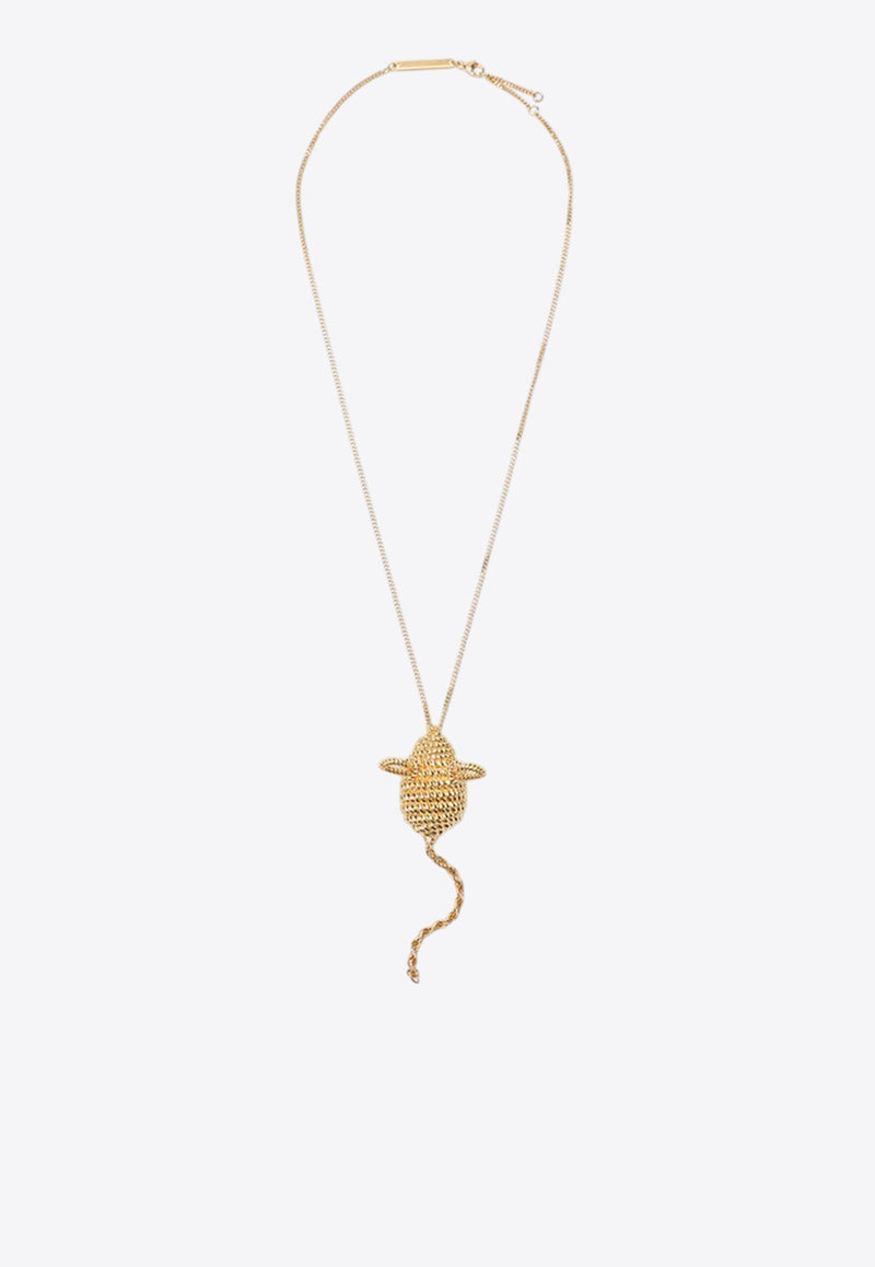 Loewe Mouse Pendant Necklace Gold JJ38241X05PR/R_LOEW-8130