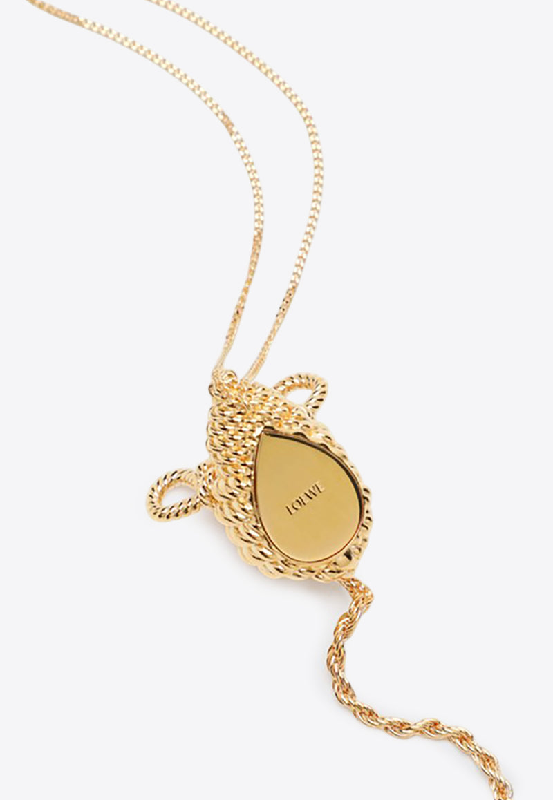 Loewe Mouse Pendant Necklace Gold JJ38241X05PR/R_LOEW-8130