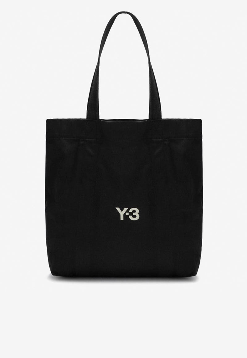 Y-3 Logo Embroidered Canvas Tote Bag Black JJ3957CO/R_ADIDY-BT
