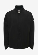 JW Anderson Logo Print Zipped Jacket Black JK0298_PG1488_999