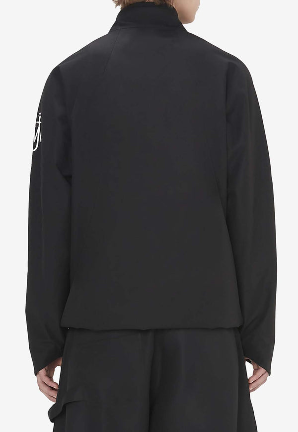 JW Anderson Logo Print Zipped Jacket Black JK0298_PG1488_999