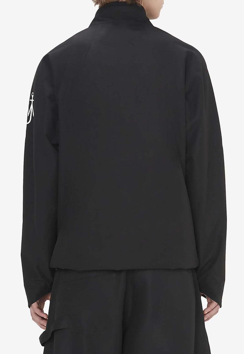 JW Anderson Logo Print Zipped Jacket Black JK0298_PG1488_999