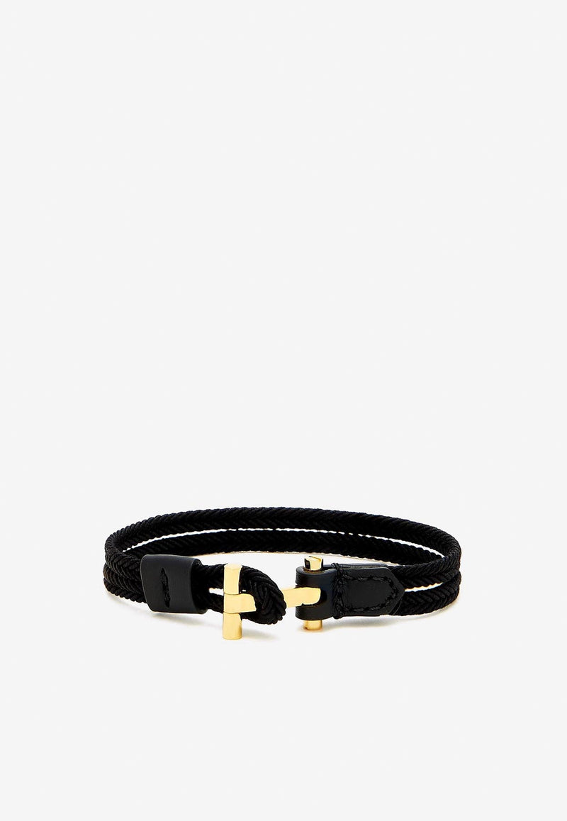 Tom Ford T-Lock Bracelet JM100-TLE001G 1N001 Black