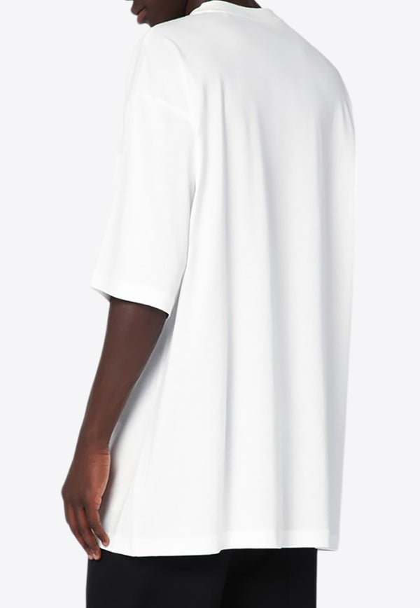 Y-3 Logo Print Boxy T-shirt White JM7817CO/R_ADIDY-CW