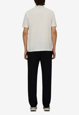 Herno Embroidered Logo Polo T-shirt White JPL00142U_WHITE