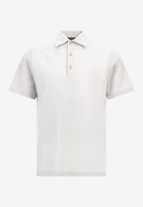 Herno Embroidered Logo Polo T-shirt White JPL00142U_WHITE