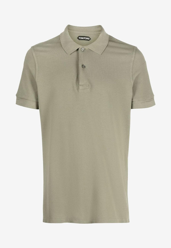 Tom Ford Short-Sleeved Polo T-shirt JPS002-JMC007S23 FG794 Khaki