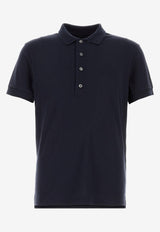 Tom Ford Short-Sleeved Polo T-shirt JPS010-JMC047S25 HB900 Blue