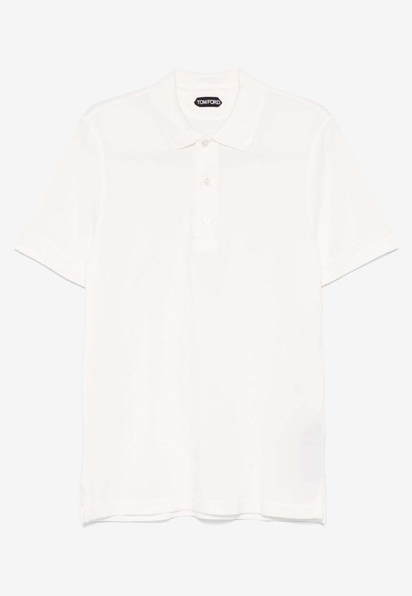 Tom Ford Short-Sleeved Polo T-shirt JPS011-JMT009S25 AW002 White