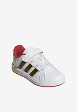 Adidas Kids Boys X Disney Mickey Mouse Grand Court Shoes White JQ8067_WHITE