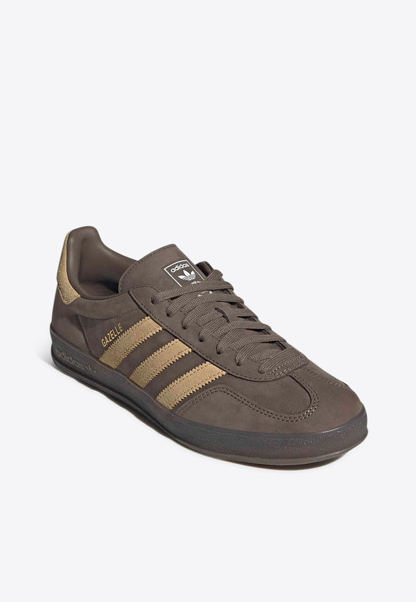 Adidas Originals Gazelle Indoor Leather Sneakers Brown JQ8386LE/R_ADIDS-CG_604-8