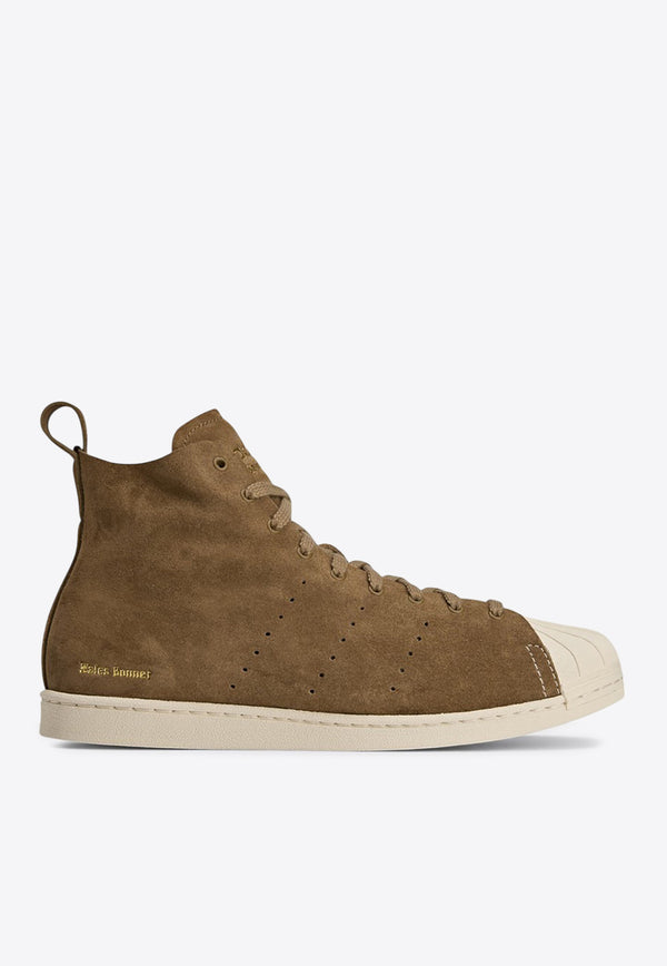 Adidas Originals X Wales Bonner Superstar High-Top Sneakers Brown JR0217SUE/Q_ADIST-SU