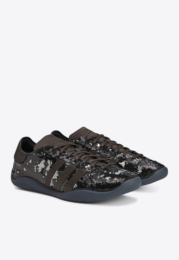 Adidas Originals X Wales Bonner Karintha Sequined Low-Top Sneakers Black JR0259SUE/Q_ADIST-CB