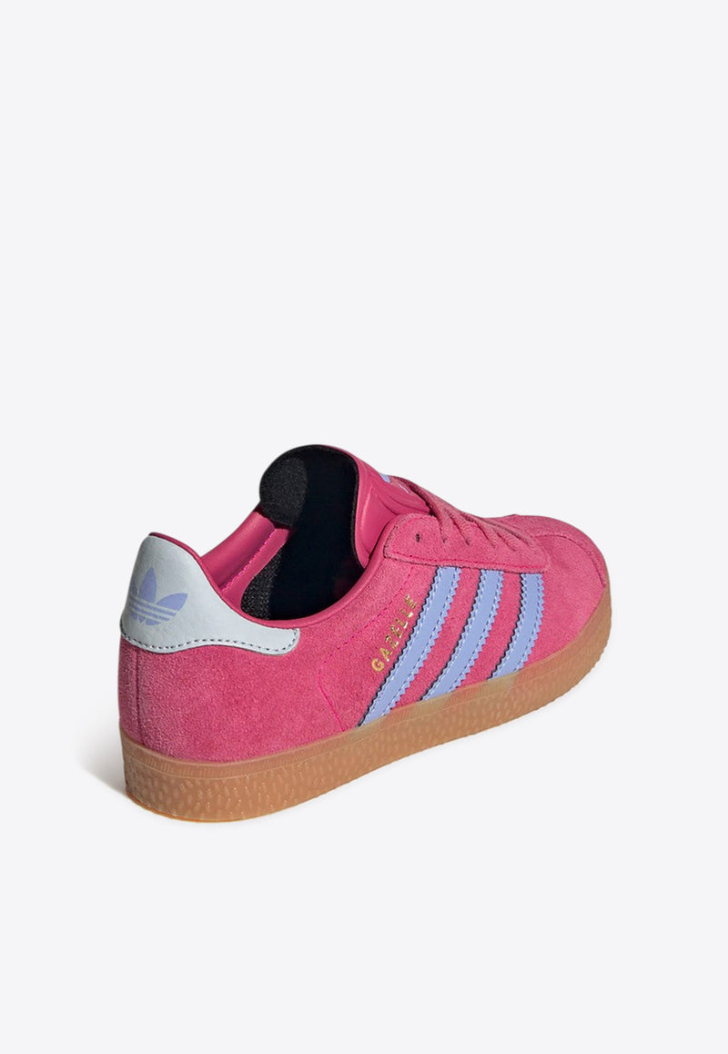 Adidas Kids Girls Gazelle Low-Top Suede Sneakers Pink JR5944SUE/R_ADIDS-SB
