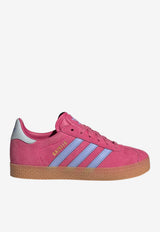 Adidas Kids Girls Gazelle Suede Low-Top Sneakers Pink JR5944_HOT PINK