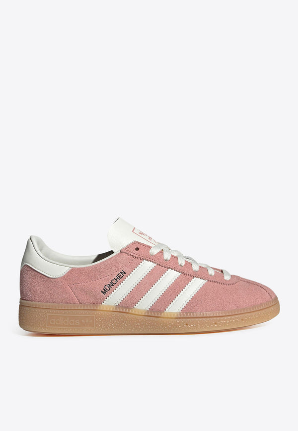 Adidas Originals Muenchen Suede Low-Top Sneakers Pink JS3992SUE/R_ADIDS-WO