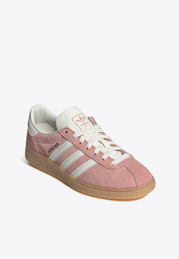 Adidas Originals Muenchen Suede Low-Top Sneakers Pink JS3992SUE/R_ADIDS-WO