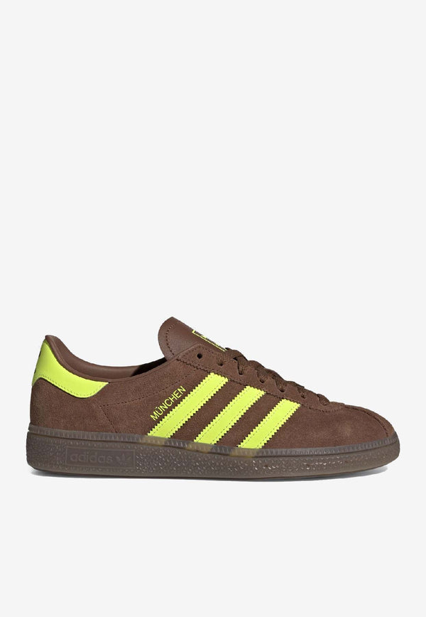 Adidas Originals Muenchen Low-Top Suede Sneakers Brown JS3996SUE/R_ADIDS-PS