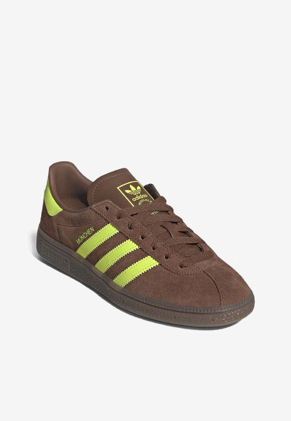 Adidas Originals Muenchen Low-Top Suede Sneakers Brown JS3996SUE/R_ADIDS-PS