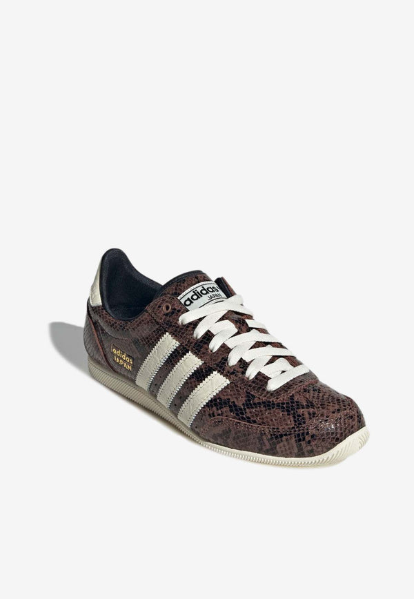 Adidas Originals Japan Snakeskin Low-Top Sneakers Brown JS4022LE/R_ADIDS-PC