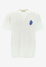 JW Anderson Anchor Patch Crewneck T-shirt  White JT0061_PG0772_001