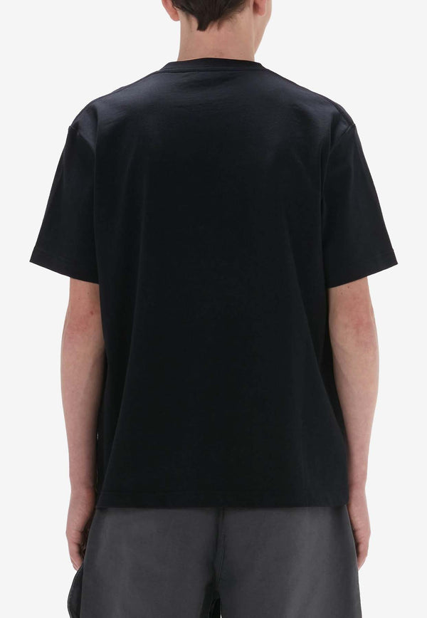 JW Anderson Canary Embroidered T-shirt Black JT0235_PG1606_999