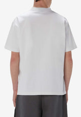 JW Anderson Canary Embroidered T-shirt White JT0236_PG1606_001