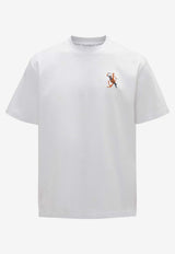 JW Anderson Canary Embroidered T-shirt White JT0236_PG1606_001