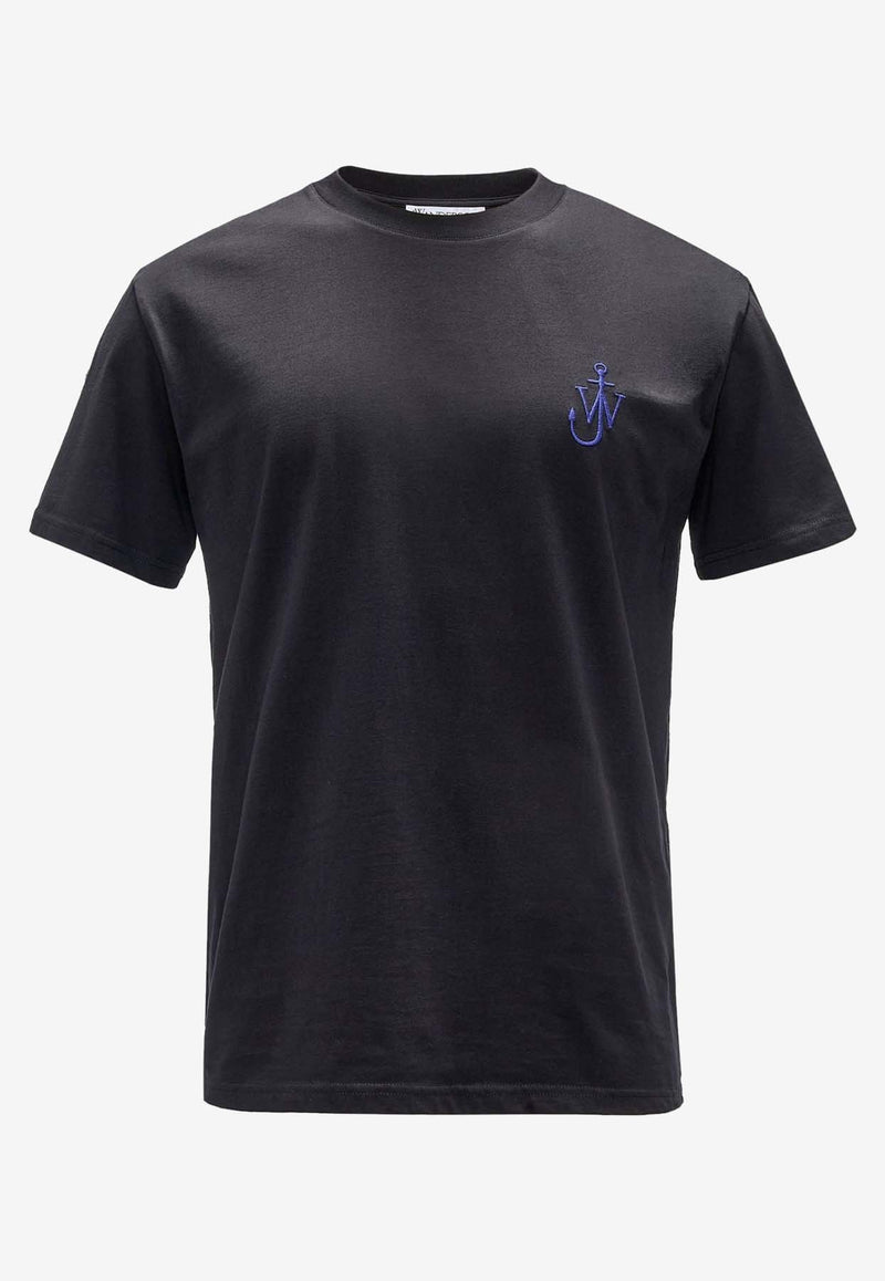 JW Anderson Graphic Print Anchor T-shirt  Black JT0241_PG1387_999