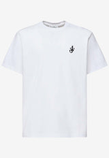 JW Anderson Anchor Embroidered Crewneck T-shirt White JT0257_WHITE