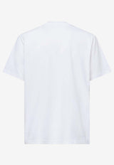 JW Anderson Anchor Embroidered Crewneck T-shirt White JT0257_WHITE