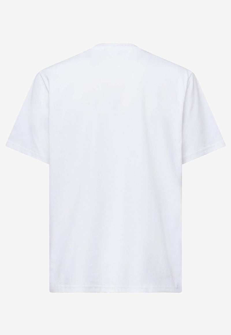 JW Anderson Anchor Embroidered Crewneck T-shirt White JT0257_WHITE