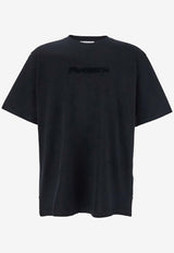 JW Anderson Logo Embroidered T-shirt Black JT0258_BLACK