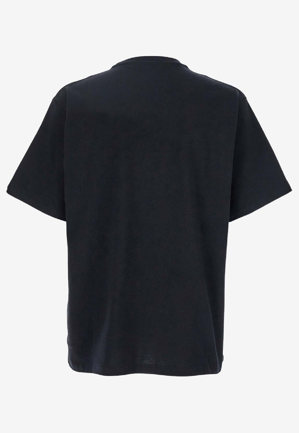 JW Anderson Logo Embroidered T-shirt Black JT0258_BLACK