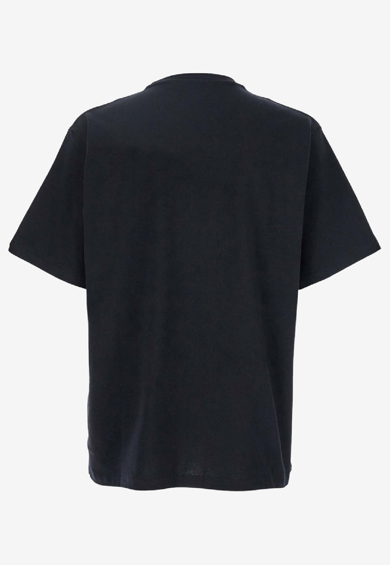 JW Anderson Logo Embroidered T-shirt Black JT0258_BLACK