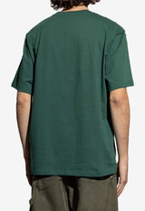 JW Anderson Logo Embroidered T-shirt Dark Green JT0258_DARK GREEN