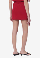 Isabel Marant Berenice Mini Wrap Skirt Cherry JU0198FDA1N41I/S_ISAMA-70CH