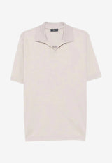 Herno Knitted Polo T-shirt Cream JV000004U_CREAM