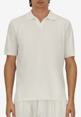 Herno Knitted Polo T-shirt White JV000004U_WHITE