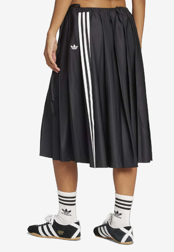 Adidas Originals Midi Pleated Skirt  Black JW0114CO/R_ADIDS-BLK